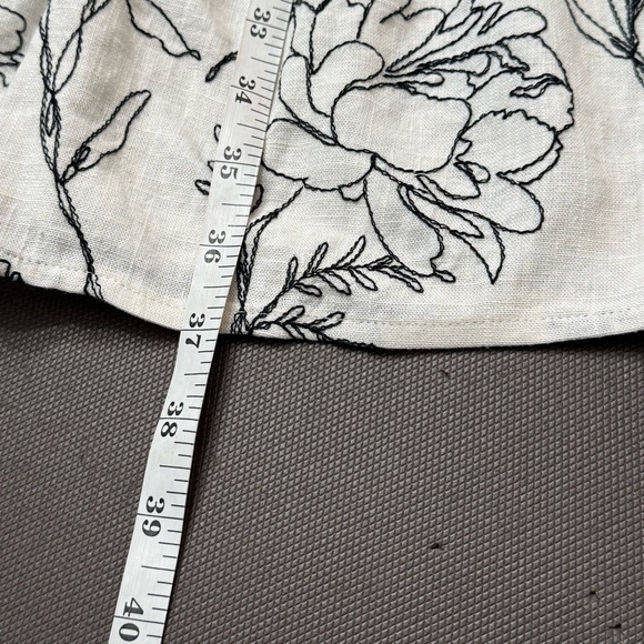 Jane + Delancey Linen Blend Tiered Dress Sleeveless Thin Floral Print NWT Medium - Picture 7 of 7